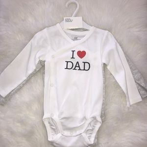 H&M 2 pack “I Love...”Infant Bodysuits